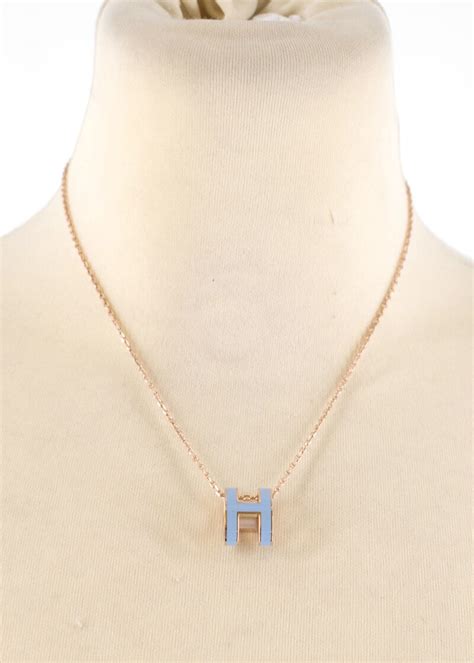 hermes mini pop h pendant necklace|hermes h bubble necklace.